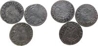 Österreich 3 x Groschen Ag Ferdinand II (1619-1637), Prag, 1624 (2x), 1625 -