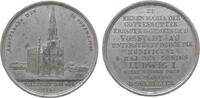 München Medaille Zinn München - auf den Bau der Maria-Hilf-Kirche, Kirchenansicht / Mehrzeiler, v. Birnböck, ca. 38,3 MM -