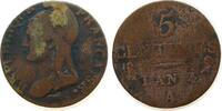 Frankreich 5 Centimes Ku Dupré, Petit Module, A (Paris) -
