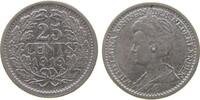 Niederlande 25 Cent Ag Wilhelmina I, Schulman 869 -