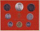 Vatikan 688 Lire 1973 div. 8-15.Pontifikasjahr, Schön 108-115, Org.Münzset unc