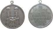 München tragbare Medaille Bronze versilbert München - zur Erinnerung an das 75-jährige Jubiläum des Veteranen- und Kriegervereins, Frauenkirche / Mehrzeil -