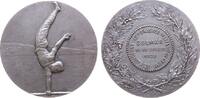 Frankreich Medaille Bronze versilbert Colmar - auf den Gynastik-Wettbewerb, Athlet in Landschaft / Schrift, v. Gallo, ca. 50,5 MM -