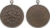 Schweiz tragbare Medaille 1891 Bronze Bern - auf das Gründungsjahr 1191, durch Berchtold V - Herzog von Zäringen, Mehrzeiler / Berner Wappen, ca....