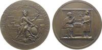 Frankreich Medaille Bronze Metz - Chambre de Commerce, Handelskammer, Maison Gallo-Romaine à Metz, Lothringen, Stadtgöttin mit Schild und Füllhorn / -