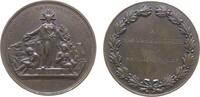 Frankreich Medaille Bronze Metz - Académie Nationale, Industrie- Allegorie / Widmung an Mlle. Marie Jacques, Lothringen, v. Bescher, ca. 45,5 MM -