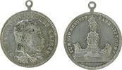 Wilhelm I. (1861-1888) tragbare Medaille Bronze versilbert Wilhelm I. (1861-1888) - auf seinen 100. Geburtstag, Büste nach rechts / das Nationaldenkmal in Berlin, ca. 28 -