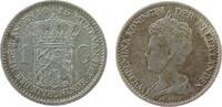 Niederlande 1 Gulden Ag Wilhelmina I -