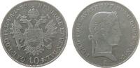 Österreich 10 Kreuzer Ag Ferdinand I, C (Prag) -