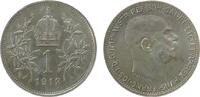 Österreich 1 Krone Ag Franz Joseph I,J383 -