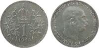 Österreich 1 Krone Ag Franz Joseph I,J383 -
