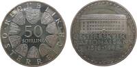 Österreich 50 Schilling Ag Nationalbank, etwas Patina -