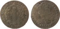 Frankreich 2 Sols Br Louis XVI, BB (Strasbourg), Francais -