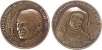 Medaille 1987 Bronze Johannes Paul II (1978-2005) - auf seinen Besuch in Speyer und der Seligsprechung von Edith Stein, Signatur: VS, ca. 40 M st...
