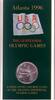 USA 1 Dollar 1995 Ag Turner an Ringen Atlanta, D, 42497 Ex, original Folder stgl