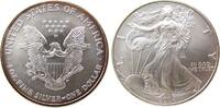 USA 1 Dollar Ag Walking Liberty, etwas Patina -