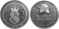 Städte Medaille Silber Baden - Baden - für 25-jährigen Dienst bei der Freiwilligen Feuerwehr, verliehen an Wilhelm Buschert, Wappen / Feuerwehrh -