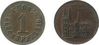 Köln Glückspfennig Bronze Köln - 1 Glückspfennig, Schrift / Dom, ca. 18 MM -
