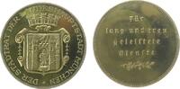 München Medaille Bronze vergoldet München - für lang und treu geleistete Dienste, verliehen vom Stadtrat, Wappen / Schrift, keine Randpunze, ca. -
