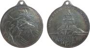 vor 1914 Medaille Bronze versilbert Völkerschlachtdenkmal - des deutschen Patriotenbund zur 100 Jahrfeier des Völkerschlachtdenkmals, Denkmal / dr -