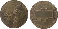 Frankreich Medaille Bronze Geflügelzucht - d'Aviculture, Section Hygiene - Economie, zwei Hühner nach links / leeres Gravurfeld, v. Dropsy, ca. 36 M -