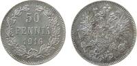 Finnland 50 Pennia Ag Nikolaus II. von Russland 1894-1917 -