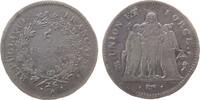 Frankreich 5 Francs Ag Union et Force, Directoire, A (Paris) -