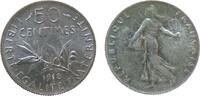 Frankreich 50 Centimes Ag Semeuse, Gad. 420 -