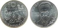 Frankreich 10 Francs Ag Victor Hugo -