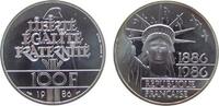 Frankreich 100 Franc Ag Freiheitsstatue, Patina -