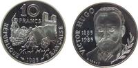 Frankreich 10 Francs Ag Victor Hugo -