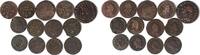 Frankreich Lot 13 Münzen Kupfer Louis XIIII bis Louis XVI. -