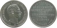 Hamburg Medaille Silber Wilhelm II. (1888-1918) - auf den Besuch des Kaisers zur Zollanschlußfeier in Hamburg, ca. 28,3 MM, ca. 9,55 Gramm, etwas -