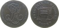 Frankreich Fonderie de Maromme Br Revolution, Revolution cointage, Monnaie de confiance, Rouen, Monogramm / Walzwerk, ca. 29,4 MM, kleine Randfehler, kleines Z -