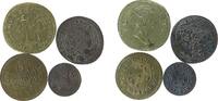 Lot zu 4 Stück Rechenpfennig o.J. Rechenpfennig div. Lauer 3x in vz+, einmal unbekannt mit Sonne und Mond, von 13 bis 20,5 MM ss bis vz+