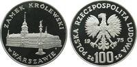 Polen 100 Zlotych Ag Schloss Warschau, minimal berieben, Parch. 271 -