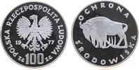 Polen 100 Zlotych Ag Wisent, Parch.276 -