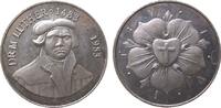 Reformation / Religion Medaille o.J. (1983) Bronze versilbert Luther Martin (1483 -1546) - auf seinen 500. Geburtstag, Brustbild von vorn / Luthe...