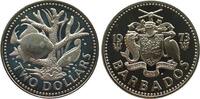 Barbados 2 Dollar 1973 KN Geweihkoralle pp