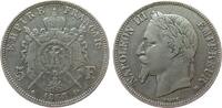 Frankreich 5 Francs Ag Napoleon III, BB (Straßburg) -