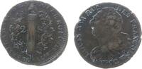Frankreich 2 Sols Br Louis XVI, W (Lille), L AN 4, Schrötlingsausbruch, Randfehler, Wertseite etwas dezentriert -