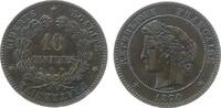 Frankreich 10 Centimes Br Ceres, A (Paris) -