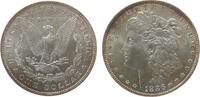 USA Dollar 1886 Ag Morgan, feiner Kratzer bei UNUM fast stgl