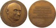Luxemburg Medaille 1986 Bronze Schuman Robert (1886-1963), deutsch-französischer Staatsmann, auf seinen 100. Geburtstag, er wurde am 29. Juni 188...