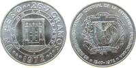 Dominikanische Republik 1 Peso Ag Zentralbank, minimal Belag -