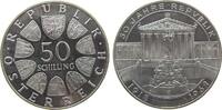 Österreich 50 Schilling Ag 50 Jahrestag Republik -