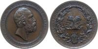 Norwegen Medaille 1892 Bronze Oscar II. (1872-1907) - auf die 9. Nordische Landwirtschaftsausstellung in Christiana in (Oslo), Büste nach rechts ...