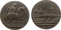 Medaille 1744 Tschechoslowakei Bronze Karl Alexander (1712-1780) - auf die britische Hilfe bei der Rückeroberung von Prag, Österreichischer Feldm...