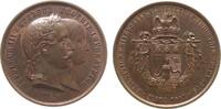 Medaille 1861 Bronze Napoleon III (1852-1870) - auf die Ackerbau- und Kunstausstellung in Metz, Büsten des Kaiserpaares nach rechts / Wappen, vz