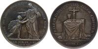 Reformation / Religion Medaille o.J. (um 1800) Silber Konfirmation, Jesus segnet Kind / Altar mit Kreuz und Kelch, v. Held bei Loos, ca. 36,5 MM,...
